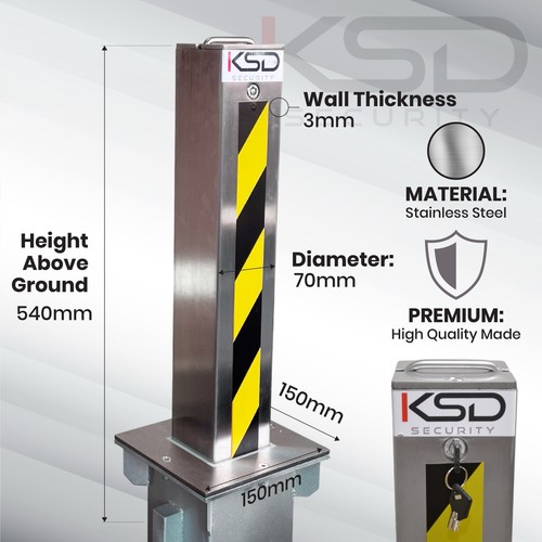 540mm telescopic bollard - 540mm,