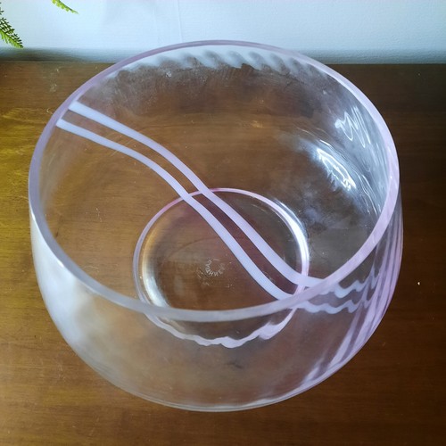 Caithness crystal glass bowl - crystal,