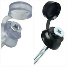 CORRUGATED SHEET FIXING SCREWS 11/2"-3" with BLACK or CLEAR STRAPCAP- WASHERS