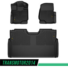 Fit For 2015-24 Ford F150 /F-150 Lightning Super Crew Cab TPE Floor Mats Liners 