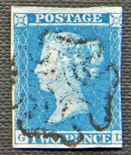1841 penny blue - 2d,