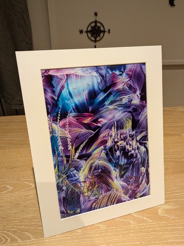 Encaustic wax art mystical - wax, (