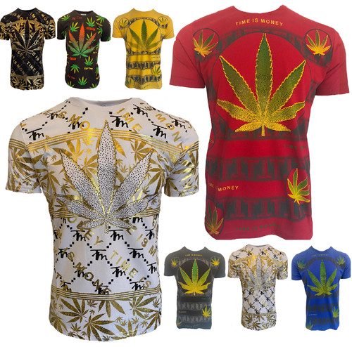 Men leaf shirts weed - leaf,
