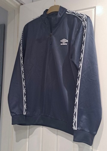 Umbro navy track jacket - zip, up