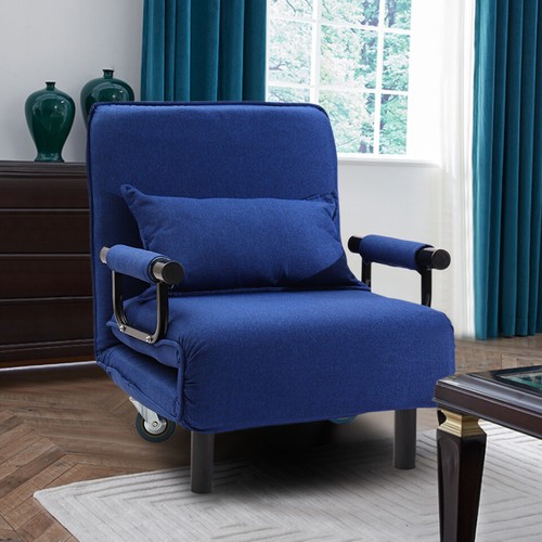 Folding single bed - bed, recliner