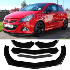 For Vauxhall Corsa D 2006-2014 Front Bumper Lip Splitter Spoiler Body Kit Glossy