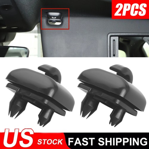 Sun visor black clip - black, holder
