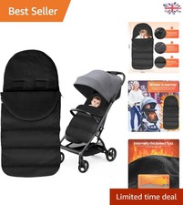 Luxurious black footmuff with - black,