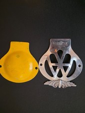 vintage AA car badge; silver