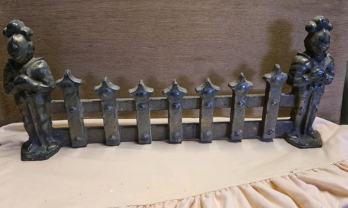 Enamelled cast iron fire front - fire,