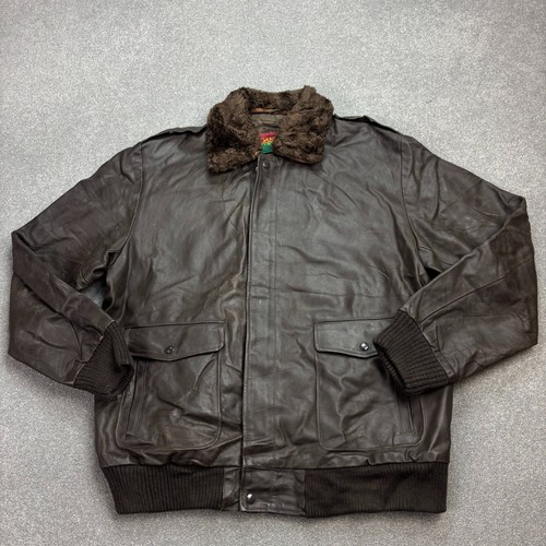 Leather flying jacket - leather,