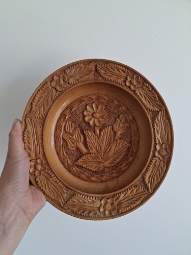 Vintage folk art - hand, carved