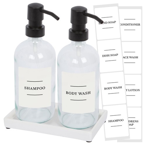 Pack glass soap dispenser - soap,