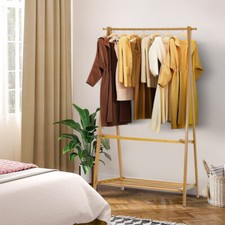 Foldable Wooden Clothes Rail