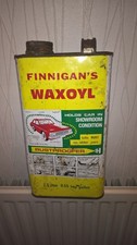 Vintage Finnigans Waxoyl Rustproofing Cars 2.5 Litre Tin Mancave Automobilia