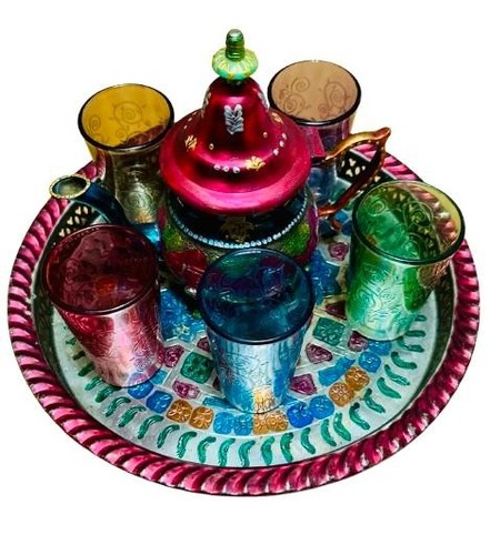 Handmade moroccan tea - tea, set