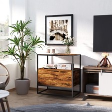 Industrial-Style Side Table w/