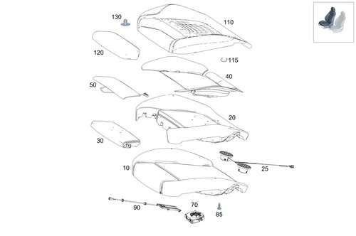 Mercedes benz genuine seat - mercedes-benz,