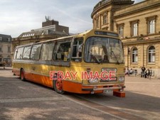 PHOTO  YELLOWAY BUS NNC855P A 1976 AEC RELIANCE COACH WITH DUPLE DOMINANT COACHW