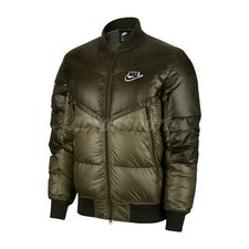 Nike Sportswear Down-Fill Windrunner Mens Sport Bomber Green Size XL
