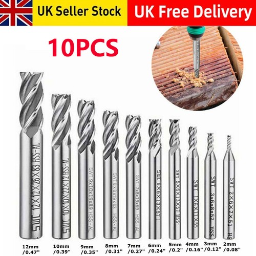 10pcs end mill set - end,