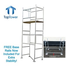 Scaffold Tower 4.65m 4 x 2'6" - 15' Working Height DIY Galvanised Steel Towers