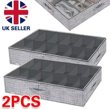 2 Sets Underbed Shoe Storage