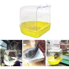 1Pc Parrot Bathtub Pet Cage Accessories Bird Budgie Bath Shower Box Cage