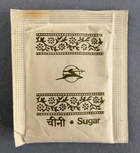 Air india airline sugar packet - india,