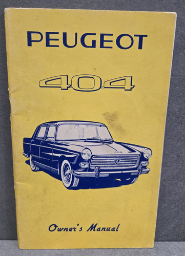 Peugeot 404 owner - peugeot,