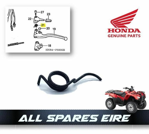 Honda rear hand brake lever - rear,