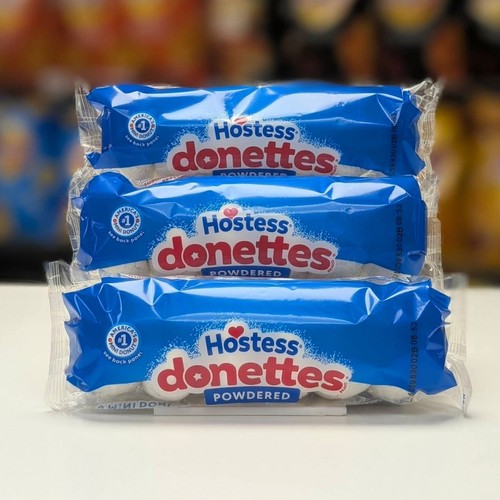Hostess donettes mini powdered - hostess,