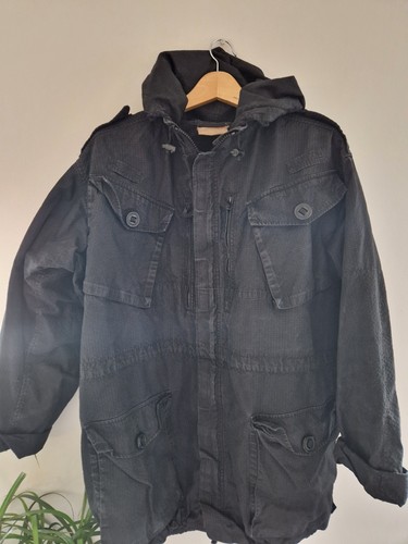Army issue black rip stop - black,