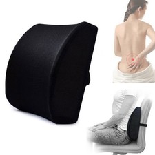 Lumbar Back Support Cushion Car Seat Wheelchair Office Chair Pillow Memory Foam