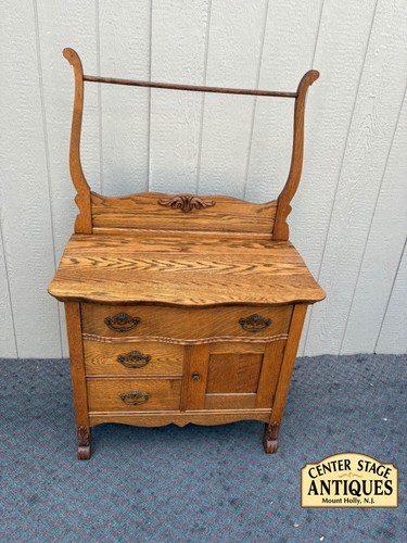 68035 victorian oak washstand - oak,