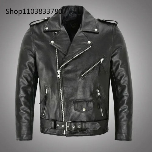 Mens brando sheepskin - sheepskin, black