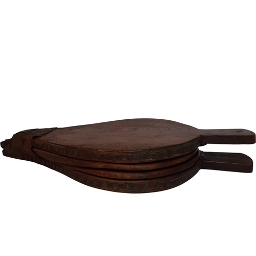 Wooden fireplace bellow - wooden,