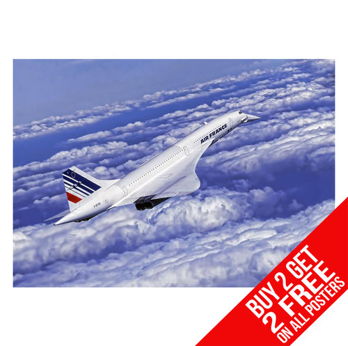Concorde poster air france - concorde,
