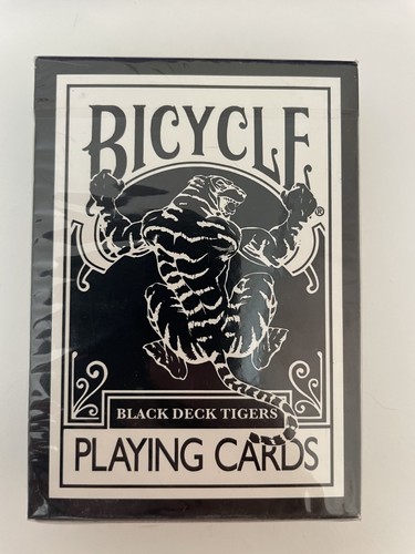 Bicycle black deck - bicycle, tigers