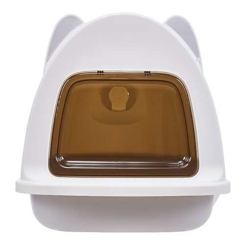 Cat hooded litter tray - cat,