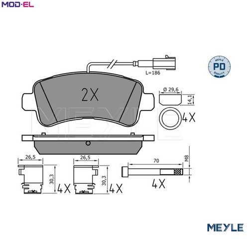 Brake pad set disc - pad,