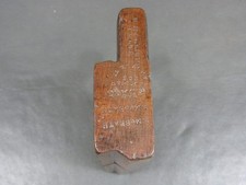 Wooden moulding plane chamfer vintage old tool by D Malloch J Dobie