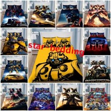 Transformers Bumblebee 3D Duvet Cover Pillowcase Single Double King Bedding Set