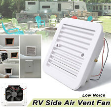 Exhaust Ventilation Fan Side Air Vent Caravan Motorhome RV Camper Van - White