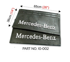 Mercedes truck lorry PAIR RUBBER MUD FLAPS MUDFLAPS 650x360 EMBOSSED LOGO
