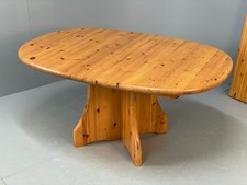 Scandinavian Pine Dining Table Solid Extending Retro 1990s EB10858 MWOO