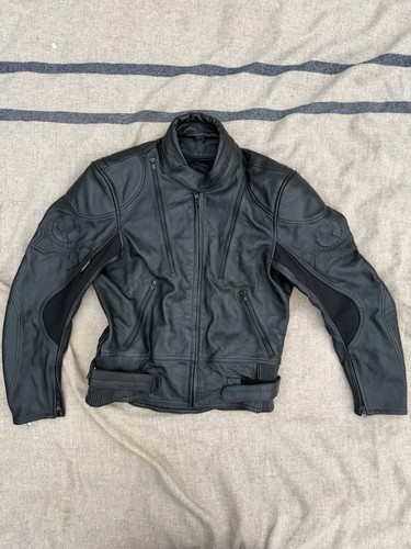 Original vintage black leather - original,