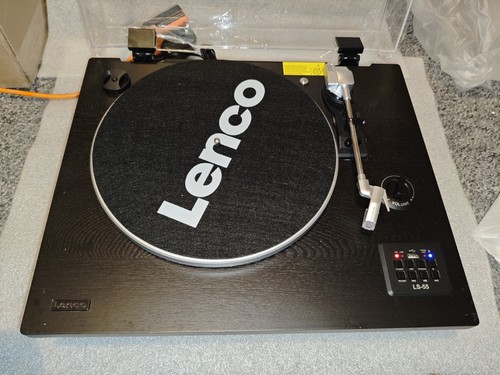 Lenco 55bk turntable record - turntable,