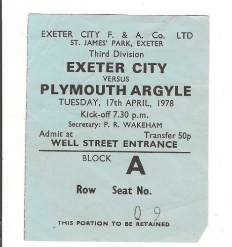 Exeter city plymouth argyle - v,