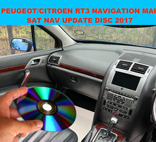 Sat Nav CD Disc for Peugeot/ Citroen c2,c3,c4,c5,c6, c8 with RT3 Navigation 2017